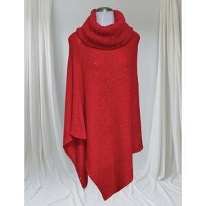 Pinklicious Elegant Red Cowl Neck Sweater